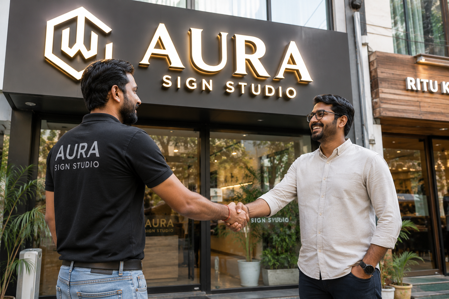 Completed signage project